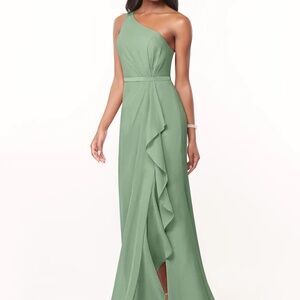 NEW Azazie Liza Matcha Bridesmaid Dress US Size 0